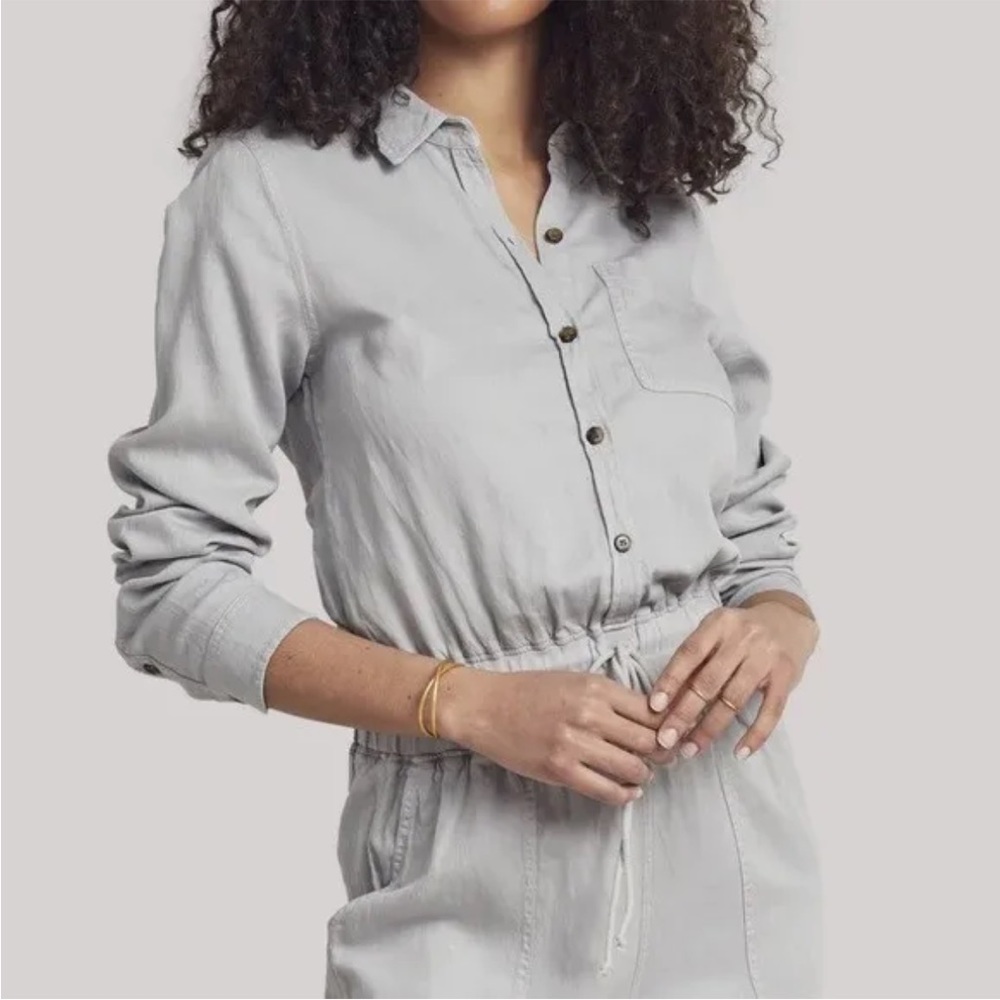 FAHERTY Arlie Day Jumpsuit in Stone Size M